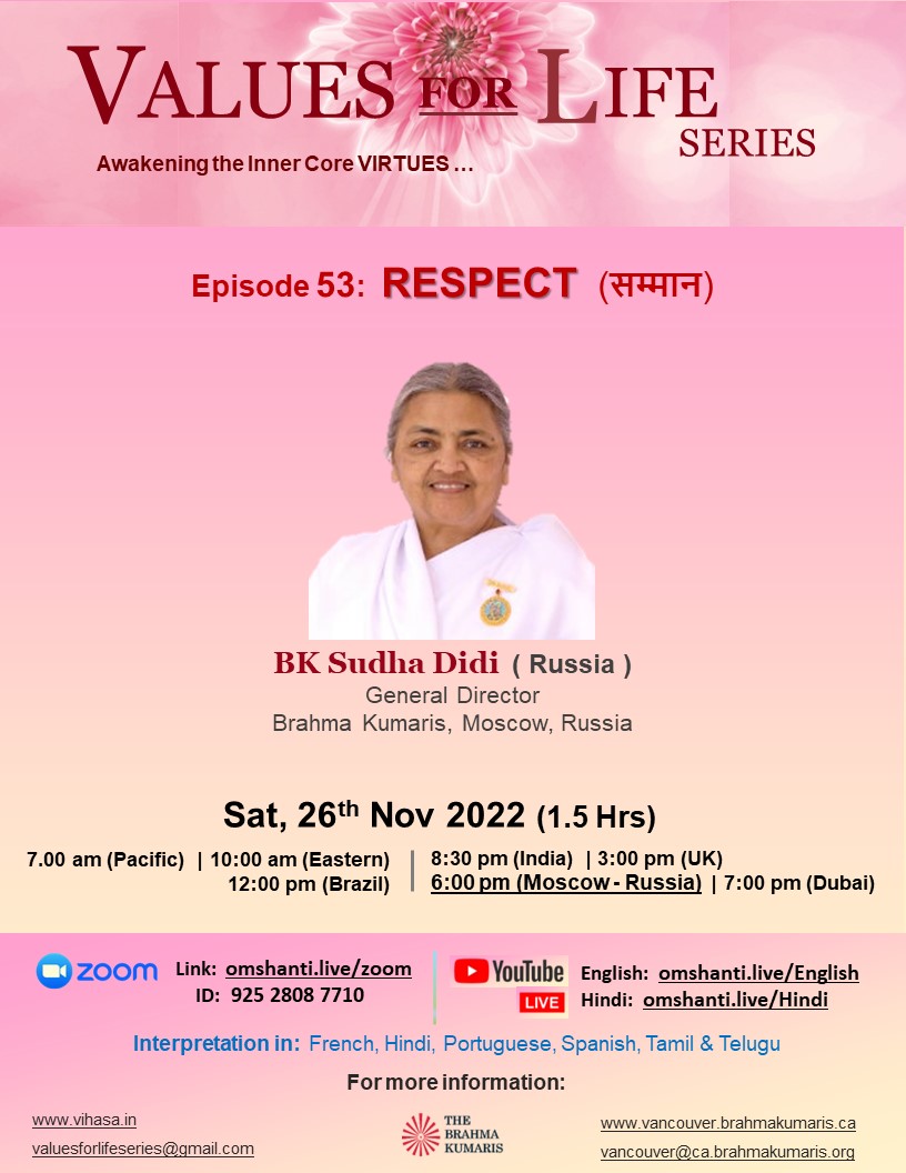 English Online Raja Yoga Meditation – April 2022 – Brahma Kumaris – Los  Angeles